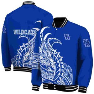 kentucky wildcats tribal art blue white black jacket fashion forward jacketwow