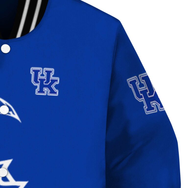 kentucky wildcats tribal art blue white black jacket premium grade jacketwow