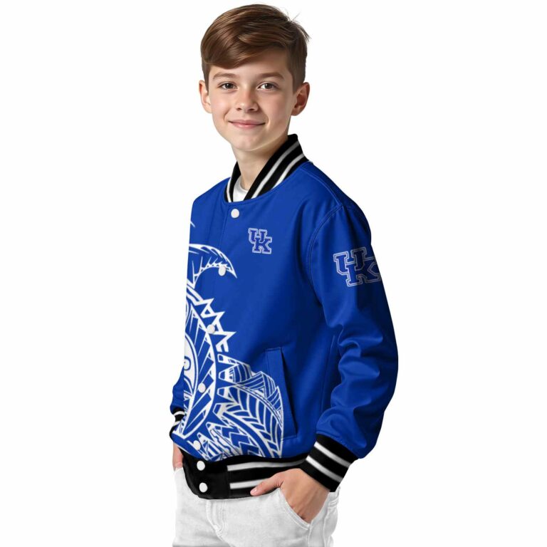 kentucky wildcats tribal art blue white black jacket trendy jacketwow