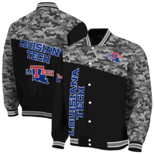 la tech camo patchwork black jacket fashion forward jacketwow