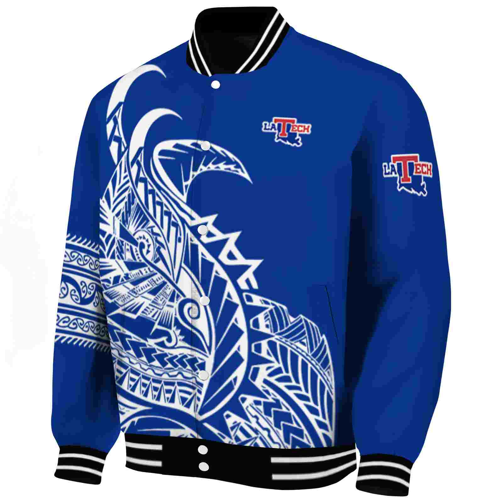 la tech tribal art blue white black jacket best selling jacketwow la tech tribal art blue white black jacket best selling jacketwow