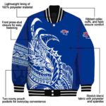 la tech tribal art blue white black jacket best selling jacketwow