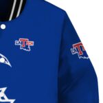 la tech tribal art blue white black jacket best selling jacketwow