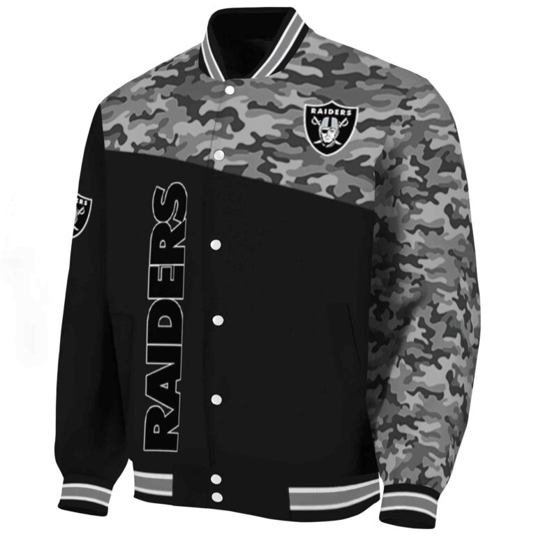 las vegas raiders camo patchwork black jacket best selling jacketwow