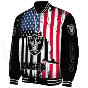 las vegas raiders patriotic theme black jacket best selling jacketwow