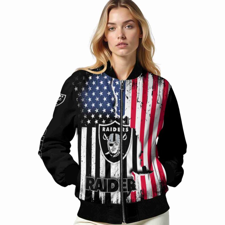 las vegas raiders patriotic theme black jacket latest model jacketwow