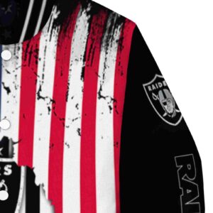 las vegas raiders patriotic theme black jacket premium grade jacketwow