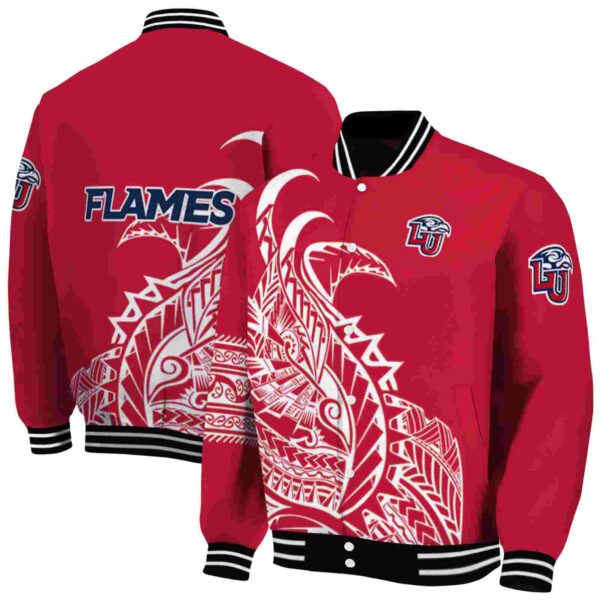 liberty flames tribal art red white black jacket fashion forward jacketwow