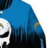 los angeles chargers punisher skull blue black white jacket premium grade jacketwow