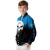 los angeles chargers punisher skull blue black white jacket trendy jacketwow