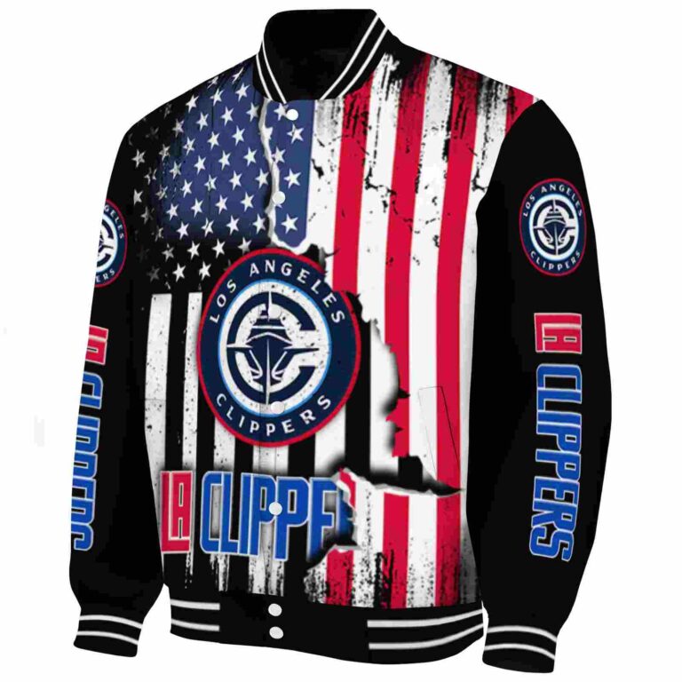 los angeles clippers patriotic theme black jacket best selling jacketwow