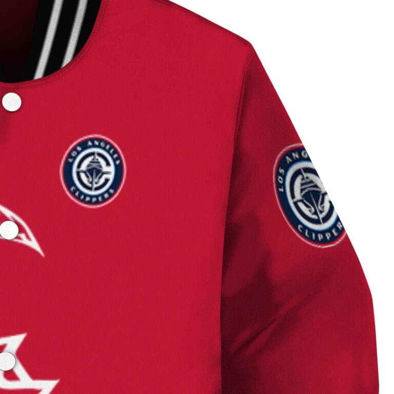 los angeles clippers tribal art red white black jacket premium grade jacketwow