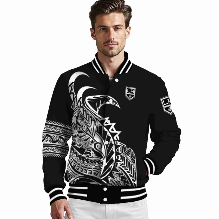 los angeles kings tribal art black white black jacket high quality jacketwow