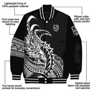 los angeles kings tribal art black white black jacket new arrival jacketwow