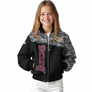 los angeles lakers camo patchwork black jacket top rated jacketwow