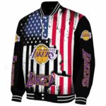 los angeles lakers patriotic theme black jacket best selling jacketwow