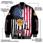 los angeles lakers patriotic theme black jacket best selling jacketwow