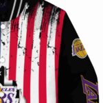 los angeles lakers patriotic theme black jacket best selling jacketwow