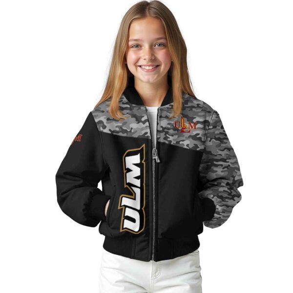 louisiana monroe warhawks camo patchwork black jacket top rated jacketwow
