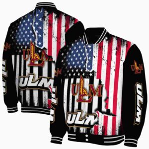 louisiana monroe warhawks patriotic theme black jacket fashion forward jacketwow