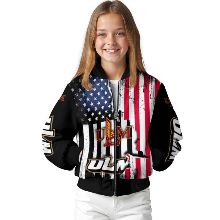 louisiana monroe warhawks patriotic theme black jacket top rated jacketwow
