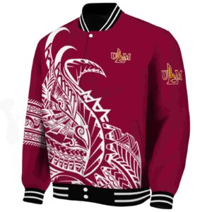 louisiana monroe warhawks tribal art red white black jacket best selling jacketwow