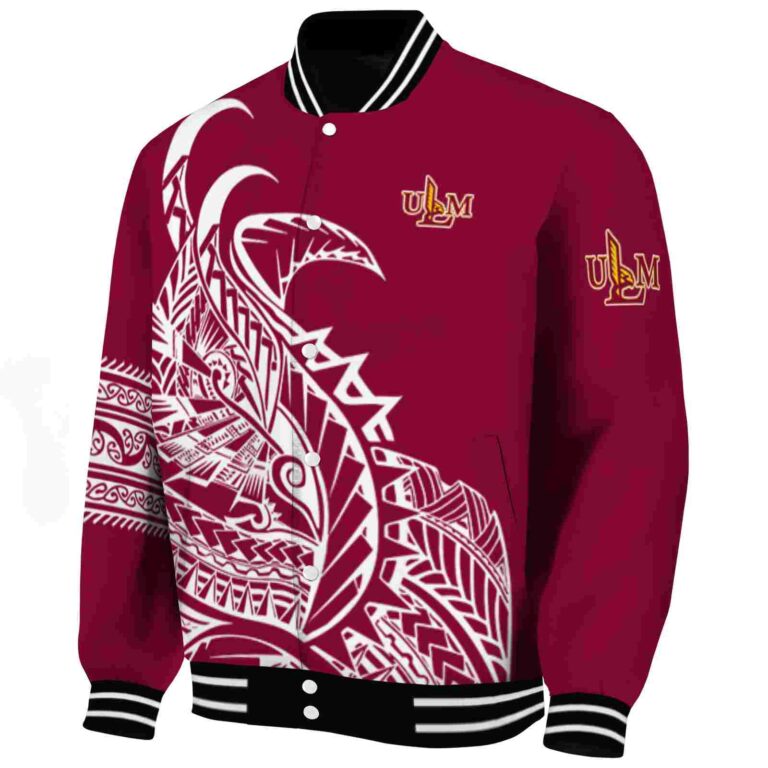 louisiana monroe warhawks tribal art red white black jacket best selling jacketwow