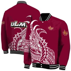 louisiana monroe warhawks tribal art red white black jacket fashion forward jacketwow