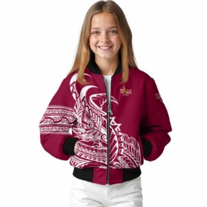 louisiana monroe warhawks tribal art red white black jacket top rated jacketwow