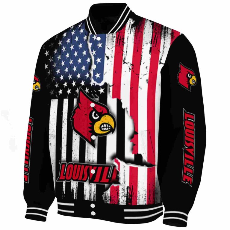 louisville cardinals patriotic theme black jacket best selling jacketwow