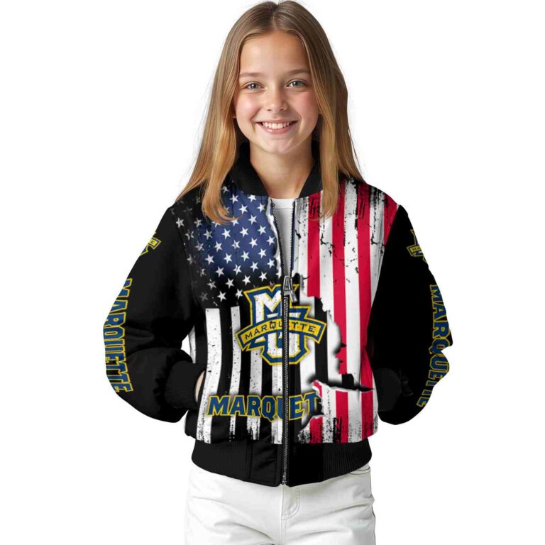 marquette golden eagles patriotic theme black jacket top rated jacketwow