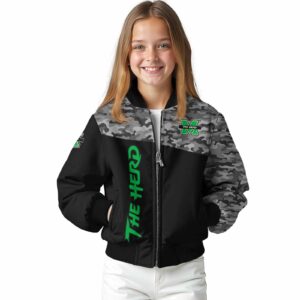 marshall thundering herd camo patchwork black jacket top rated jacketwow