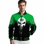 marshall thundering herd punisher skull green black white jacket best selling jacketwow