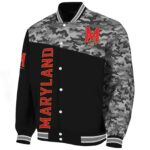 maryland terrapins camo patchwork black jacket best selling jacketwow