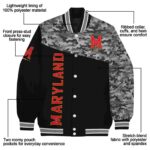 maryland terrapins camo patchwork black jacket best selling jacketwow