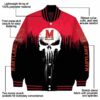 maryland terrapins punisher skull red black white jacket new arrival jacketwow