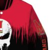 maryland terrapins punisher skull red black white jacket premium grade jacketwow