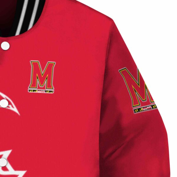 maryland terrapins tribal art red white black jacket premium grade jacketwow