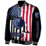 memphis grizzlies patriotic theme black jacket best selling jacketwow