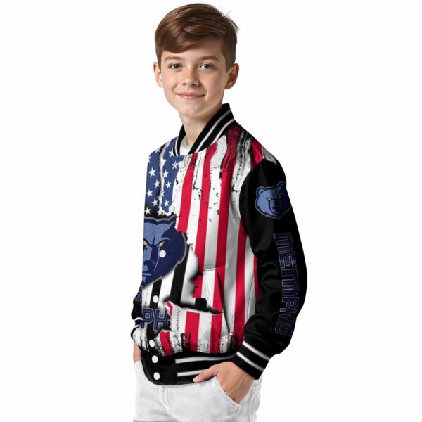 memphis grizzlies patriotic theme black jacket trendy jacketwow