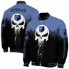 memphis grizzlies punisher skull blue black white jacket fashion forward jacketwow