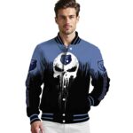 memphis grizzlies punisher skull blue black white jacket best selling jacketwow