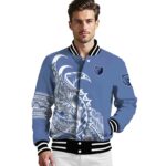memphis grizzlies tribal art blue white black jacket best selling jacketwow