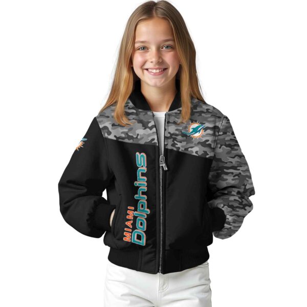 miami dolphins camo patchwork black jacket top rated jacketwow
