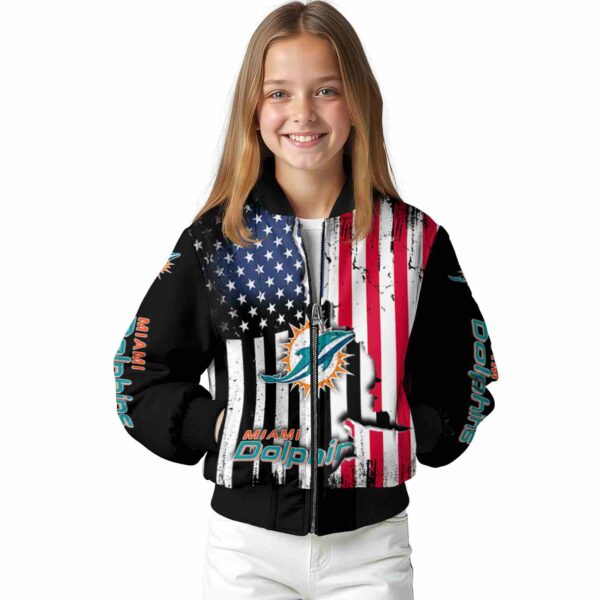 miami dolphins patriotic theme black jacket top rated jacketwow