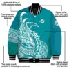 miami dolphins tribal art aqua white black jacket new arrival jacketwow