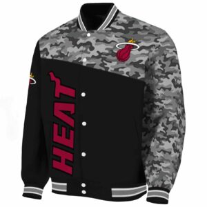miami heat camo patchwork black jacket best selling jacketwow