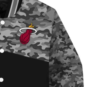 miami heat camo patchwork black jacket premium grade jacketwow