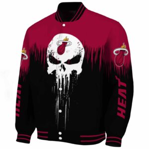 miami heat punisher skull red black white jacket best selling jacketwow