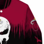 miami heat punisher skull red black white jacket best selling jacketwow